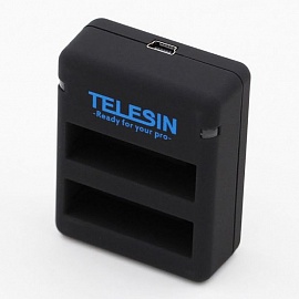 Зарядное устройство Telesin на 2 аккумулятора GoPro Hero4