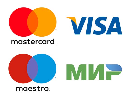 Visa, MasterCard, Mestro, Мир